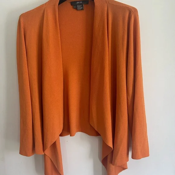 Per Se Orange 2 piece set Women's  Sweater Set - Picture 11 of 13